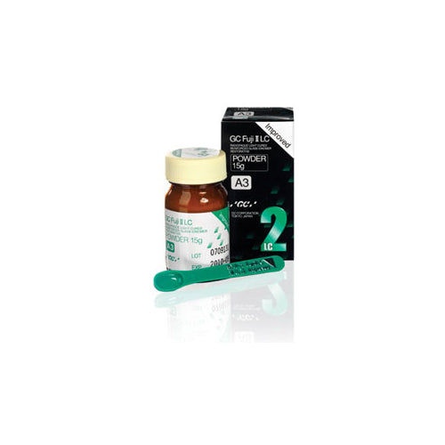 GC 002506 Fuji II LC Light Cure Universal Restorative Powder 15 Gm A3 (000197) GC 002506 Fuji II LC Light Cure Universal Restorative Powder 15 Gm A3 (000197)